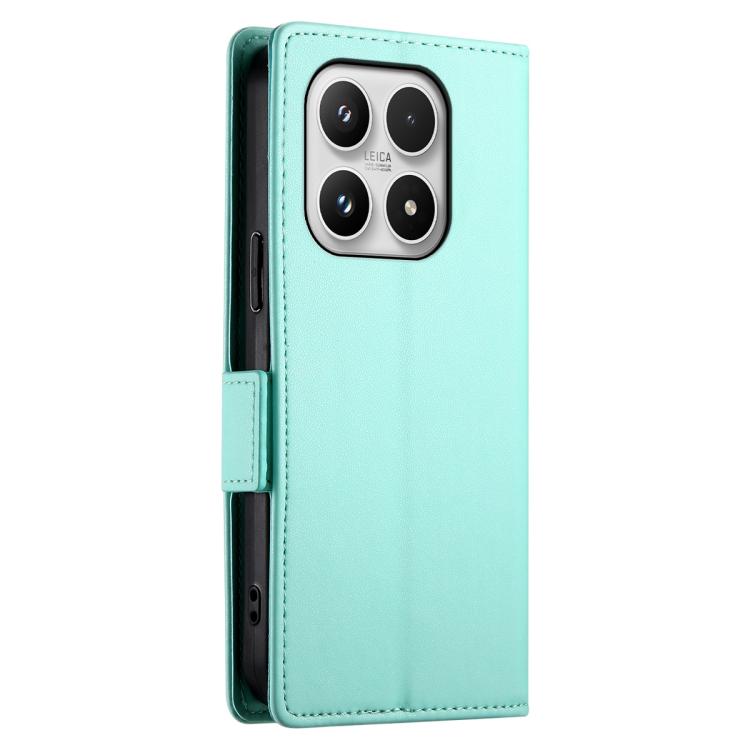For Xiaomi 17 Side Buckle Magnetic Frosted Leather Phone Case