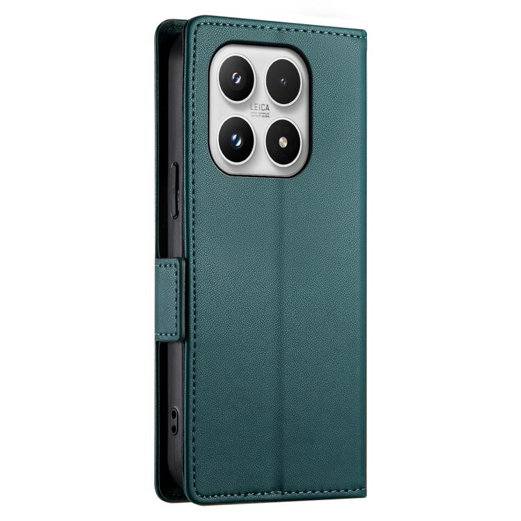 For Xiaomi 17 Side Buckle Magnetic Frosted Leather Phone Case
