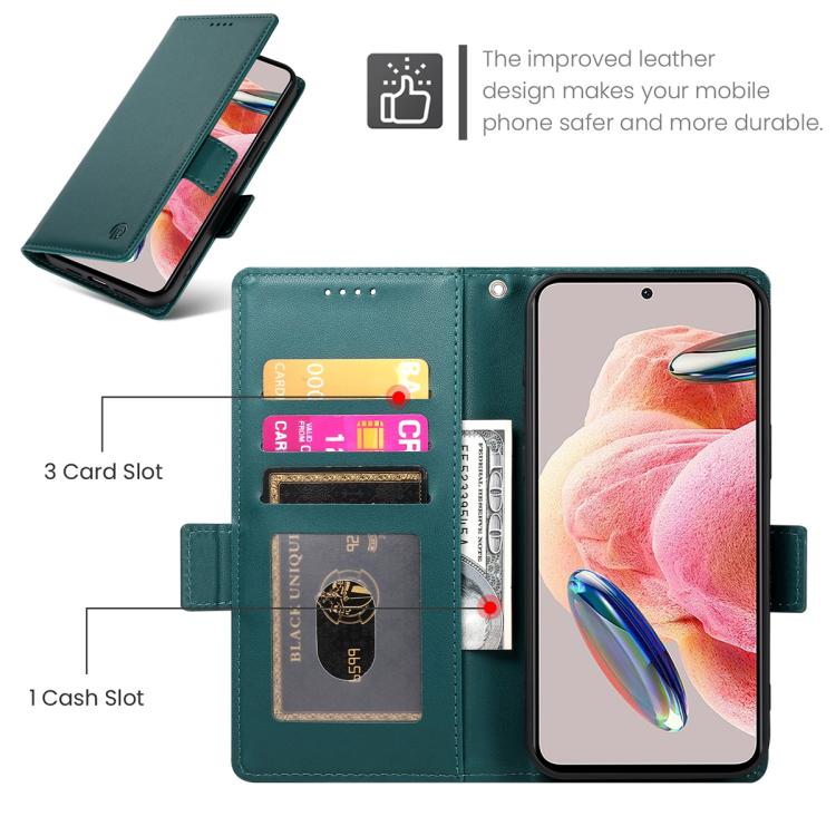 For Xiaomi 17 Side Buckle Magnetic Frosted Leather Phone Case