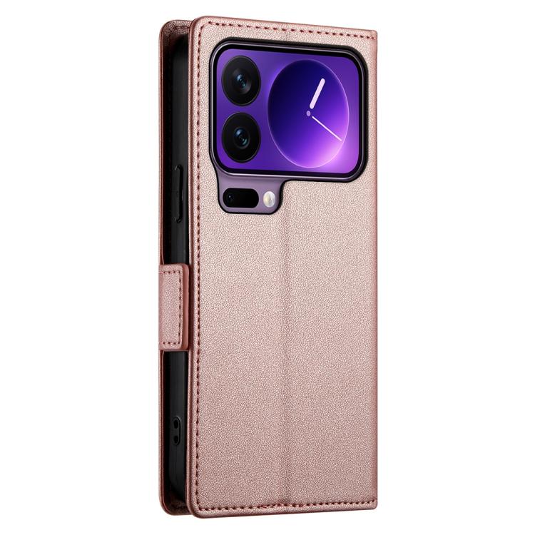 For Xiaomi 17 Pro Side Buckle Magnetic Frosted Leather Phone Case