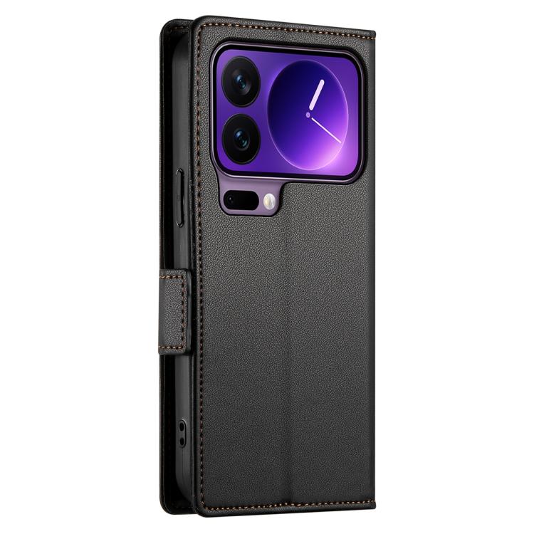 For Xiaomi 17 Pro Side Buckle Magnetic Frosted Leather Phone Case