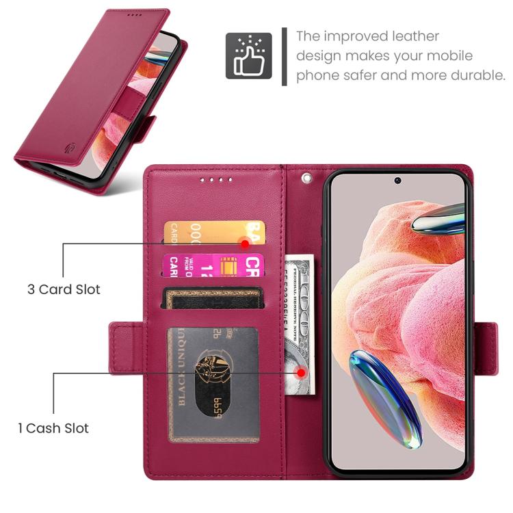 For Xiaomi 17 Pro Side Buckle Magnetic Frosted Leather Phone Case