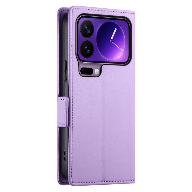 For Xiaomi 17 Pro Side Buckle Magnetic Frosted Leather Phone Case