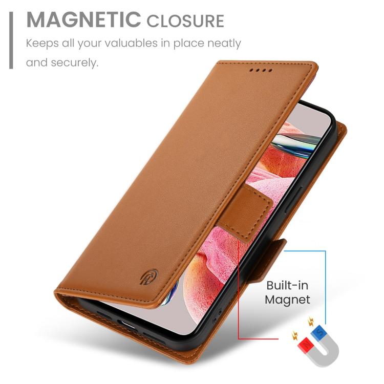 For Xiaomi 17 Pro Side Buckle Magnetic Frosted Leather Phone Case