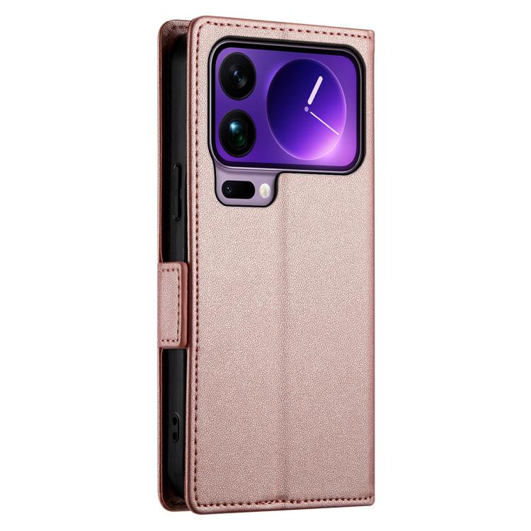 For Xiaomi 17 Pro Max Side Buckle Magnetic Frosted Leather Phone Case
