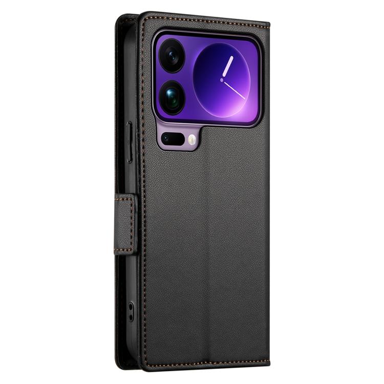For Xiaomi 17 Pro Max Side Buckle Magnetic Frosted Leather Phone Case