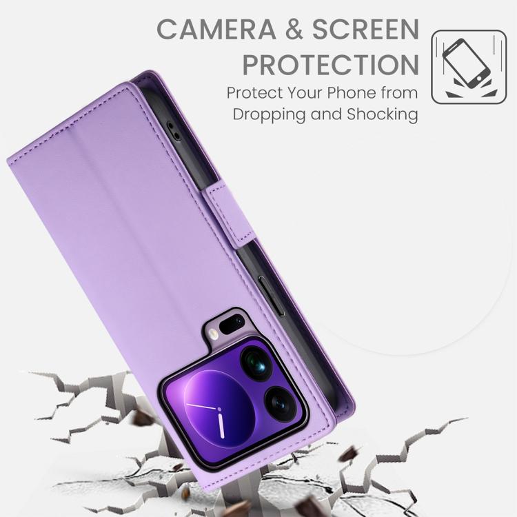 For Xiaomi 17 Pro Max Side Buckle Magnetic Frosted Leather Phone Case