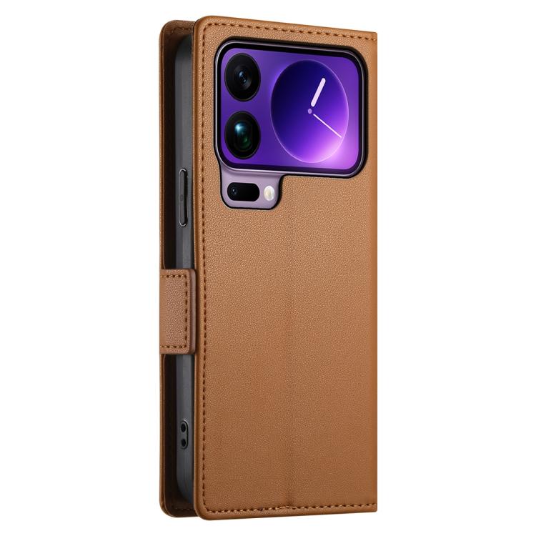 For Xiaomi 17 Pro Max Side Buckle Magnetic Frosted Leather Phone Case