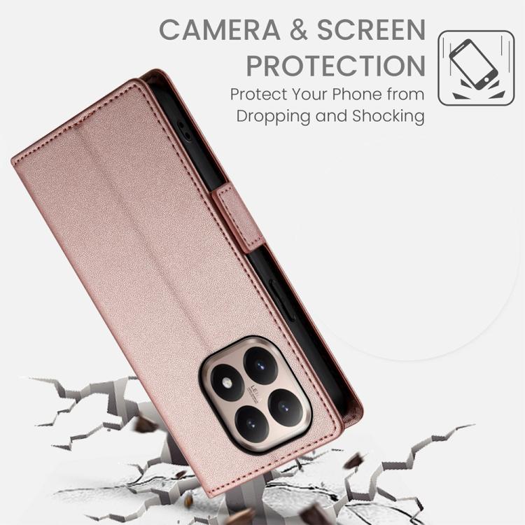 For Xiaomi 15T 5G Side Buckle Magnetic Frosted Leather Phone Case