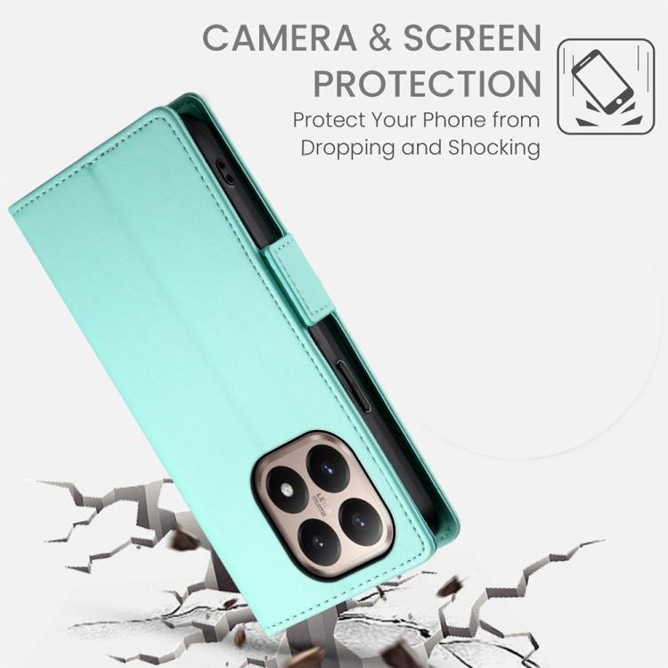 For Xiaomi 15T 5G Side Buckle Magnetic Frosted Leather Phone Case
