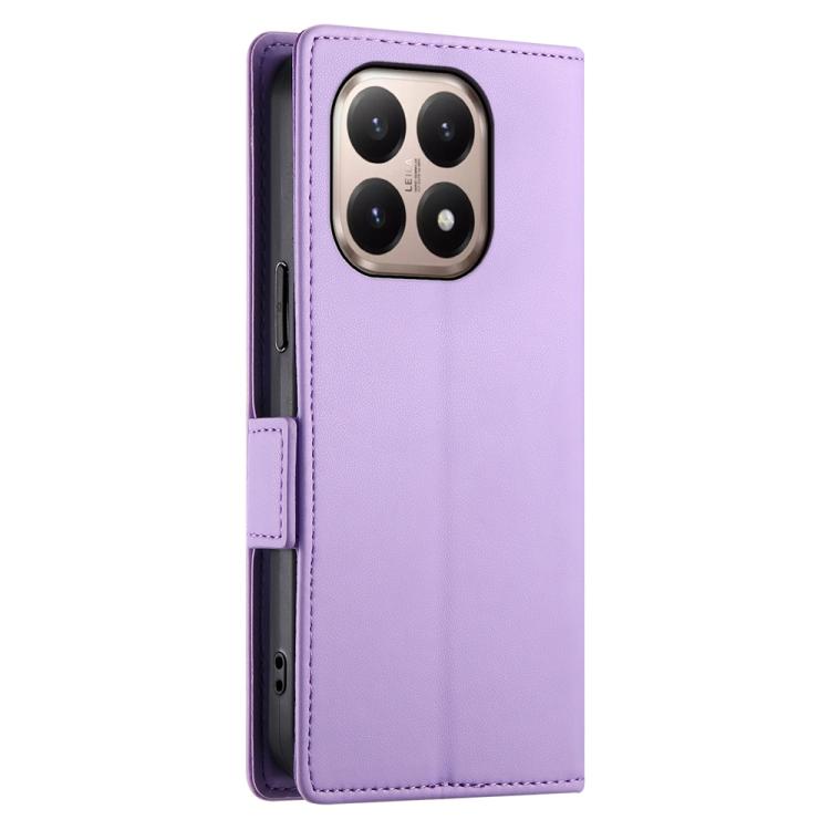 For Xiaomi 15T 5G Side Buckle Magnetic Frosted Leather Phone Case