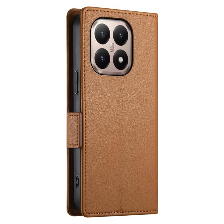 For Xiaomi 15T 5G Side Buckle Magnetic Frosted Leather Phone Case