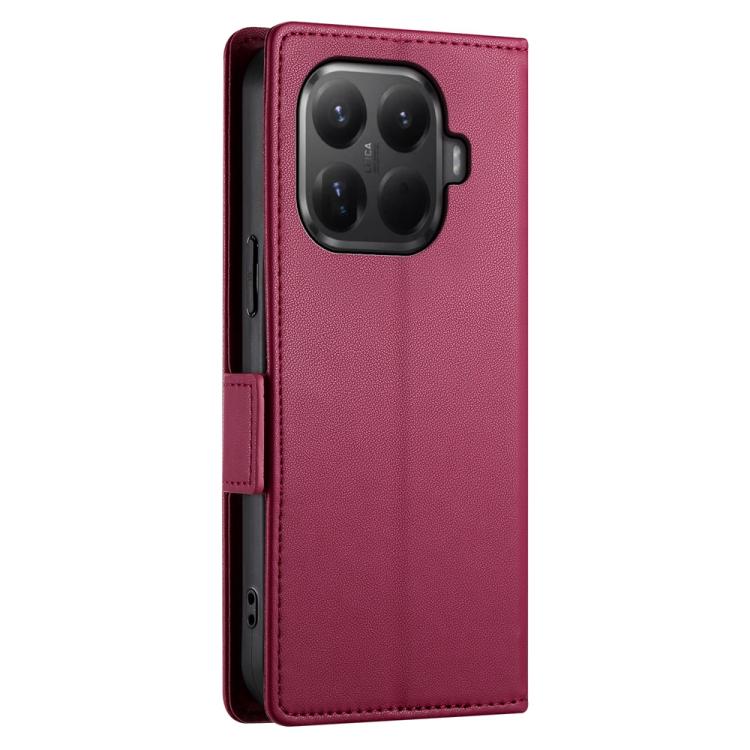 For Xiaomi 15T Pro 5G Side Buckle Magnetic Frosted Leather Phone Case