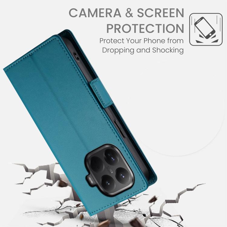 For Xiaomi 15T Pro 5G Side Buckle Magnetic Frosted Leather Phone Case