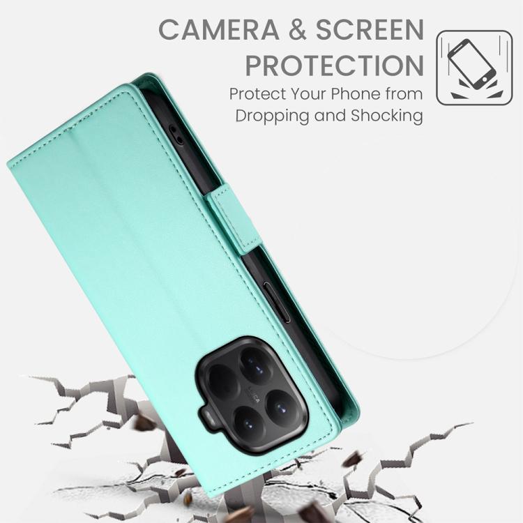 For Xiaomi 15T Pro 5G Side Buckle Magnetic Frosted Leather Phone Case