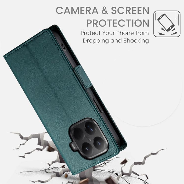 For Xiaomi 15T Pro 5G Side Buckle Magnetic Frosted Leather Phone Case