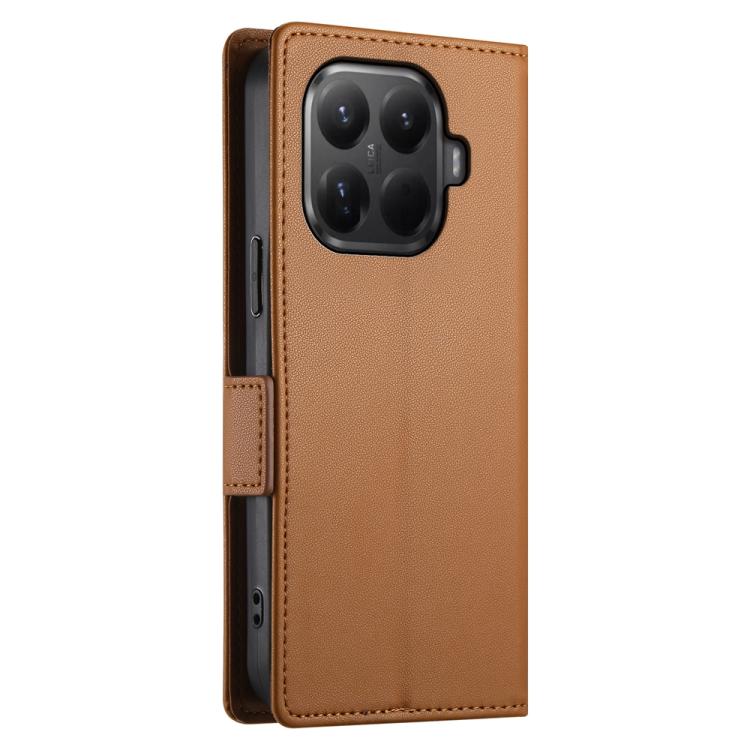 For Xiaomi 15T Pro 5G Side Buckle Magnetic Frosted Leather Phone Case