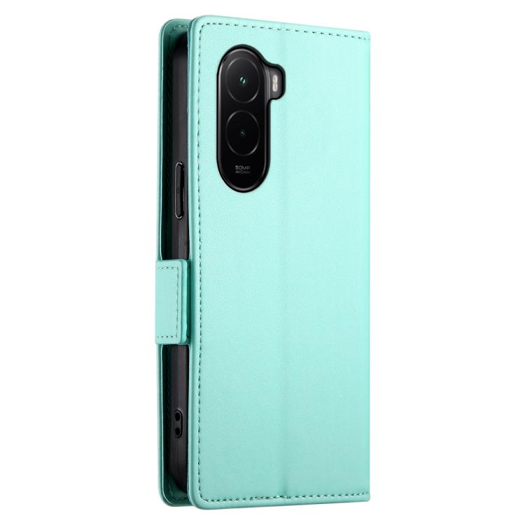 For Xiaomi Poco M7 4G 171mm Side Buckle Magnetic Frosted Leather Phone Case