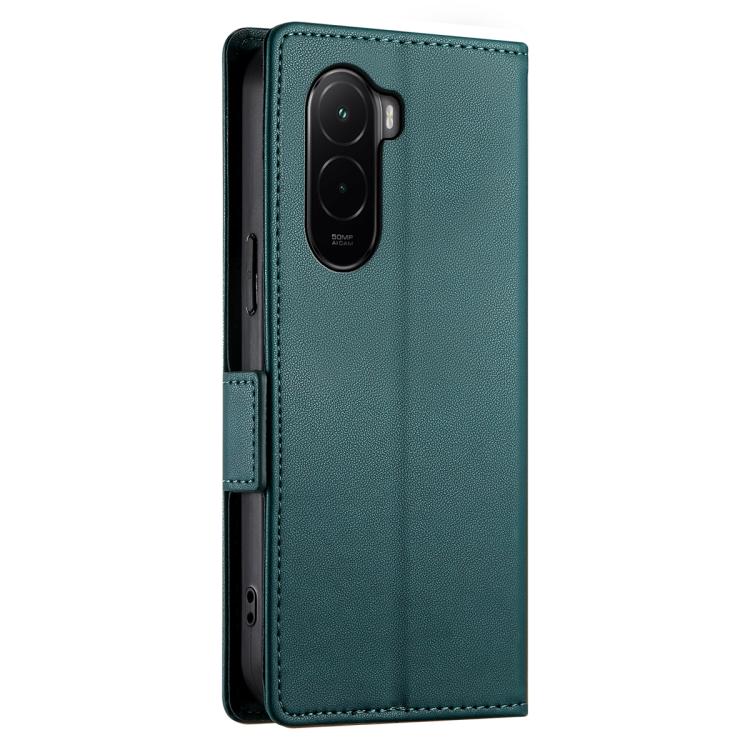 For Xiaomi Poco M7 4G 171mm Side Buckle Magnetic Frosted Leather Phone Case
