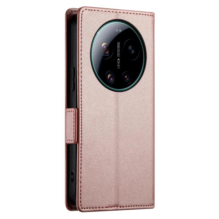 For Xiaomi 17 Ultra Side Buckle Magnetic Frosted Leather Phone Case