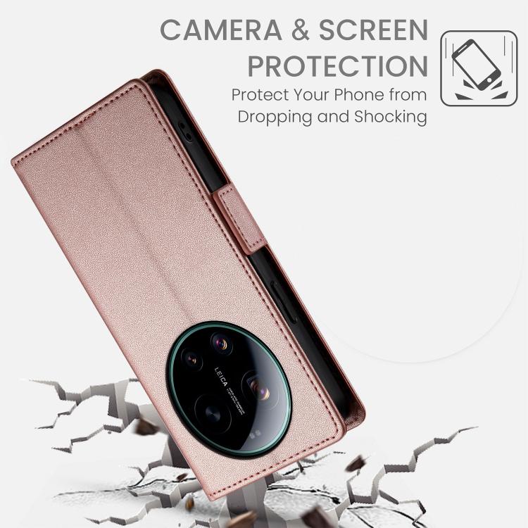 For Xiaomi 17 Ultra Side Buckle Magnetic Frosted Leather Phone Case