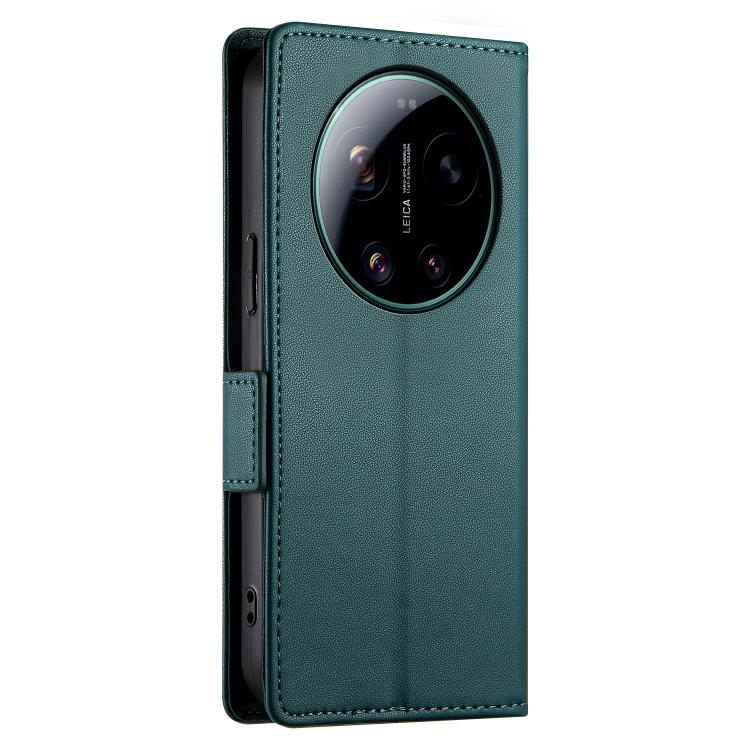 For Xiaomi 17 Ultra Side Buckle Magnetic Frosted Leather Phone Case