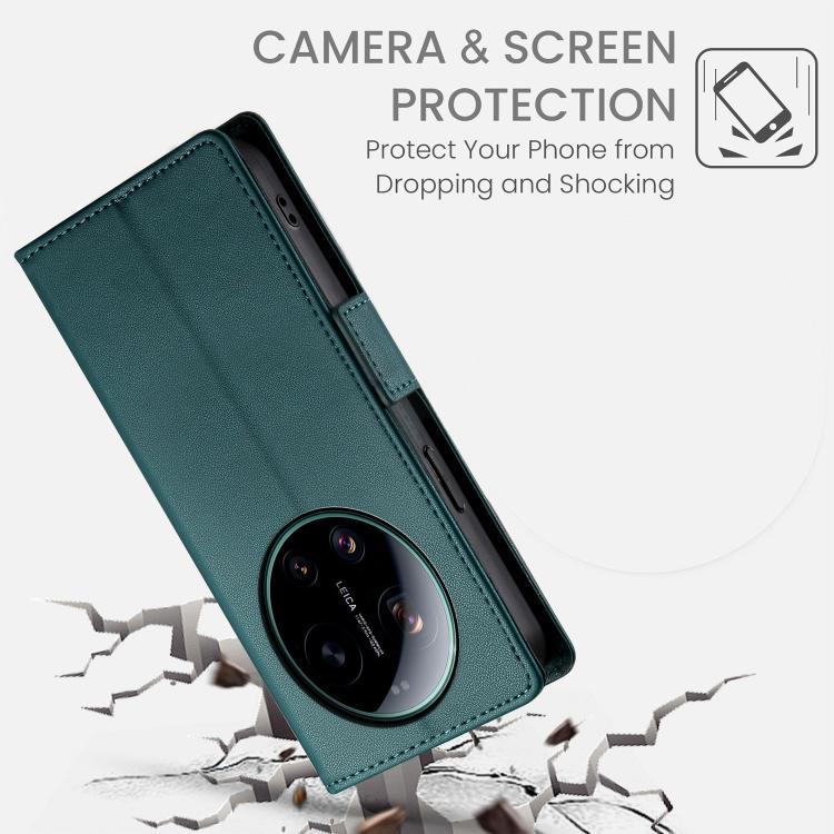 For Xiaomi 17 Ultra Side Buckle Magnetic Frosted Leather Phone Case