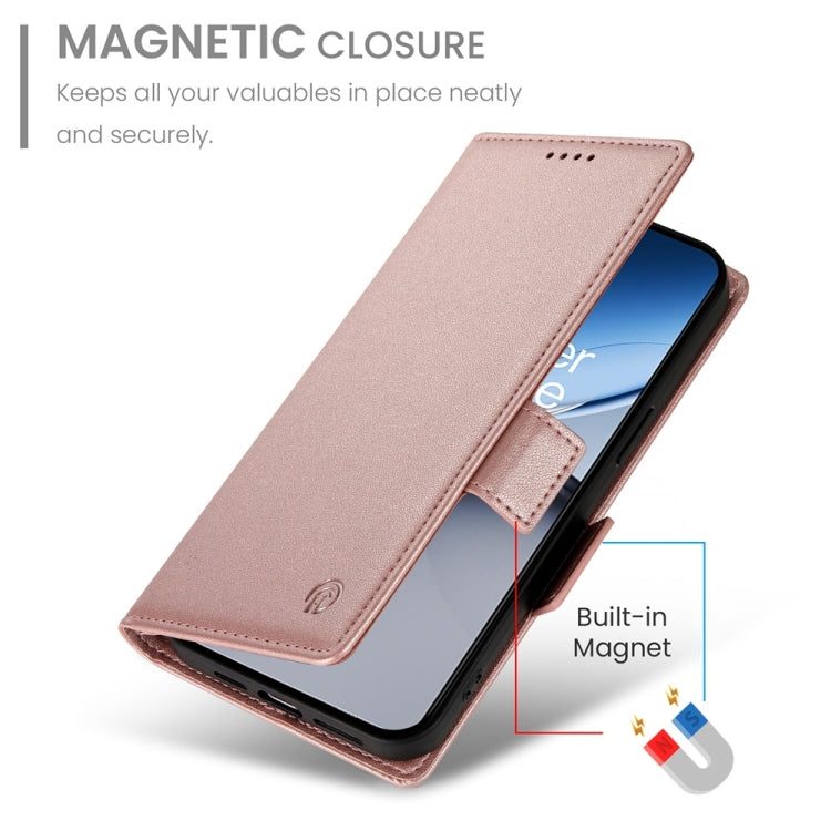 For OnePlus Nord 4 5G Side Buckle Magnetic Frosted Leather Phone Case
