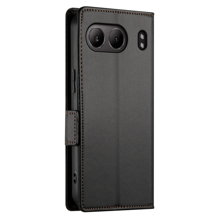 For OnePlus Nord 4 5G Side Buckle Magnetic Frosted Leather Phone Case