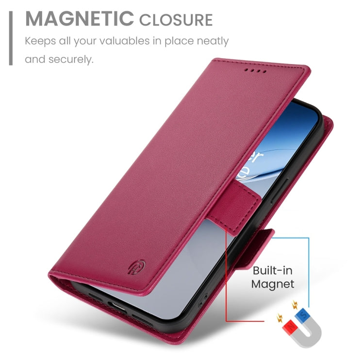 For OnePlus Nord 4 5G Side Buckle Magnetic Frosted Leather Phone Case