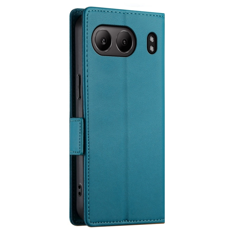 For OnePlus Nord 4 5G Side Buckle Magnetic Frosted Leather Phone Case