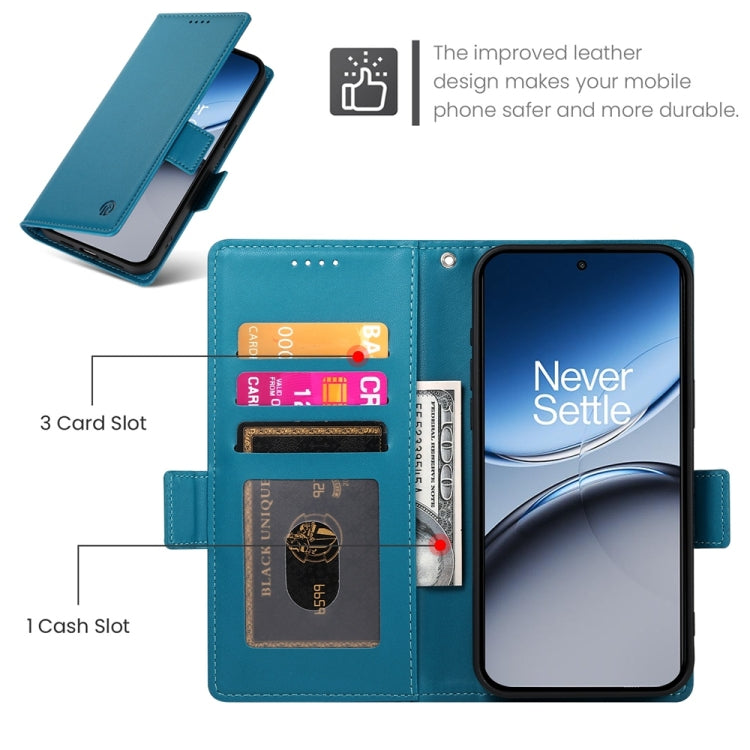 For OnePlus Nord 4 5G Side Buckle Magnetic Frosted Leather Phone Case