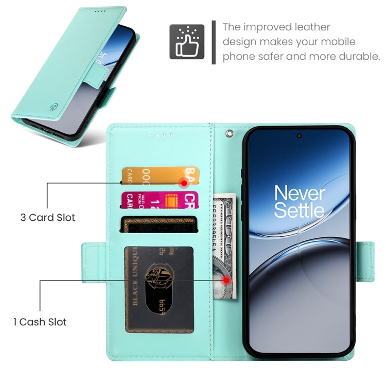 For OnePlus Nord 4 5G Side Buckle Magnetic Frosted Leather Phone Case