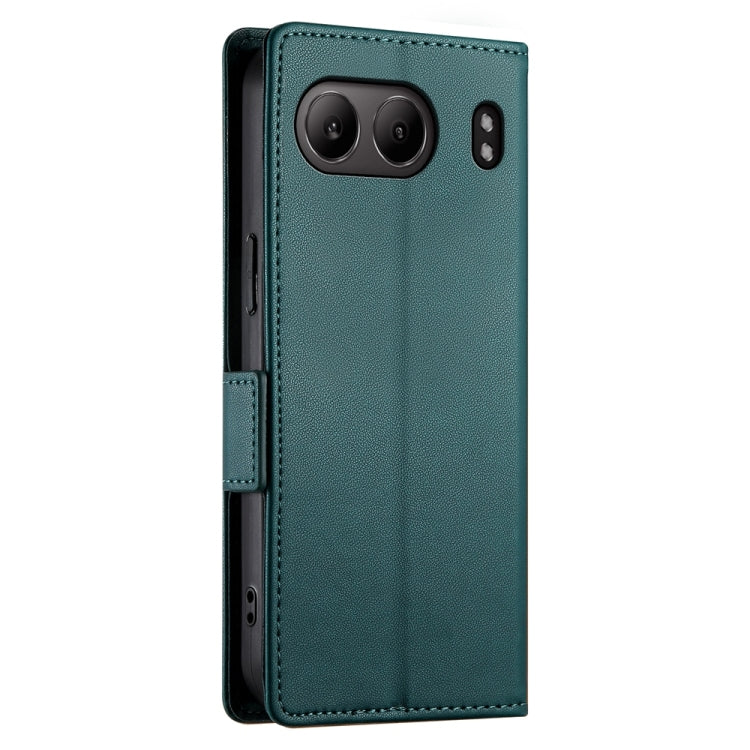For OnePlus Nord 4 5G Side Buckle Magnetic Frosted Leather Phone Case