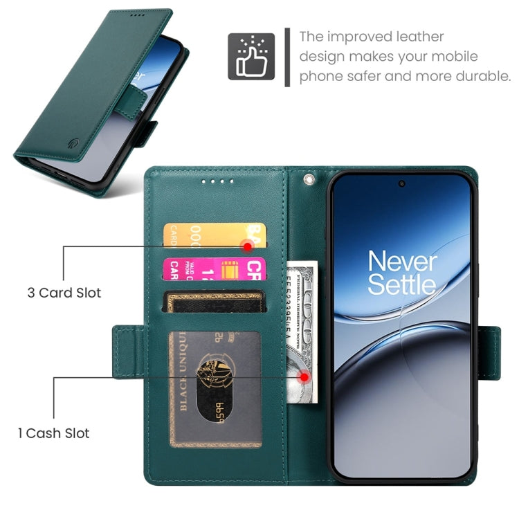 For OnePlus Nord 4 5G Side Buckle Magnetic Frosted Leather Phone Case