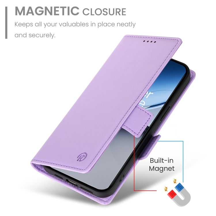 For OnePlus Nord 4 5G Side Buckle Magnetic Frosted Leather Phone Case