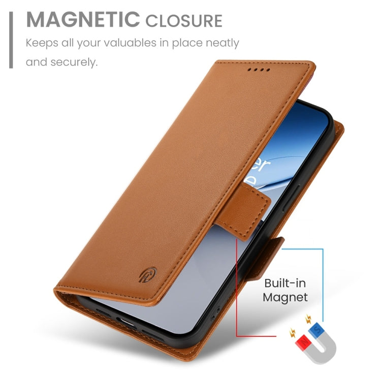 For OnePlus Nord 4 5G Side Buckle Magnetic Frosted Leather Phone Case