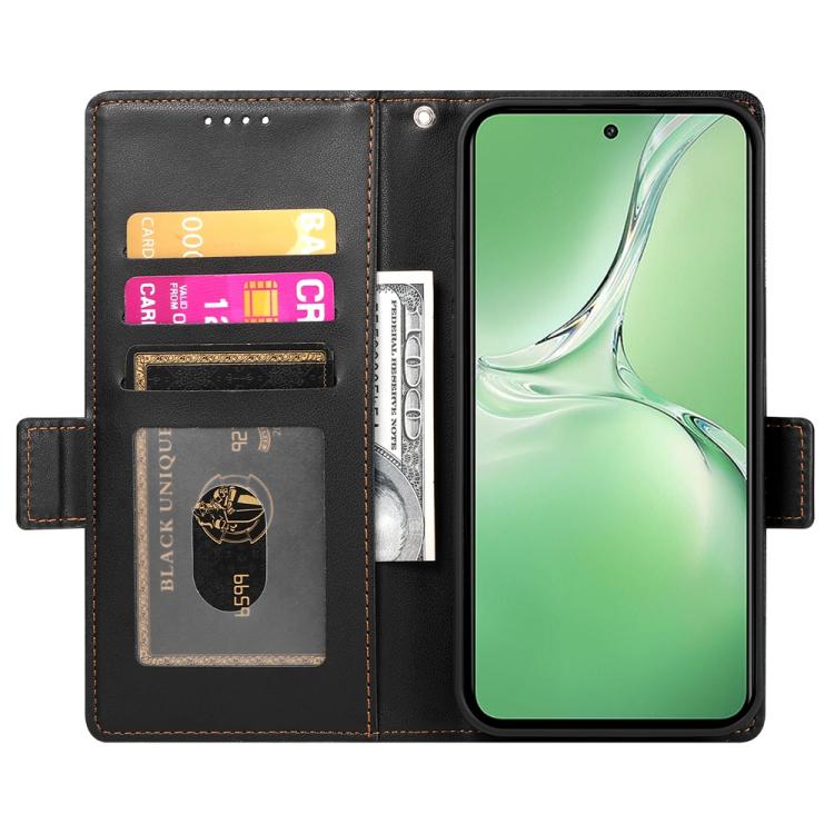 For OnePlus 13R / Ace 5 / Ace 5 Pro Side Buckle Magnetic Frosted Leather Phone Case