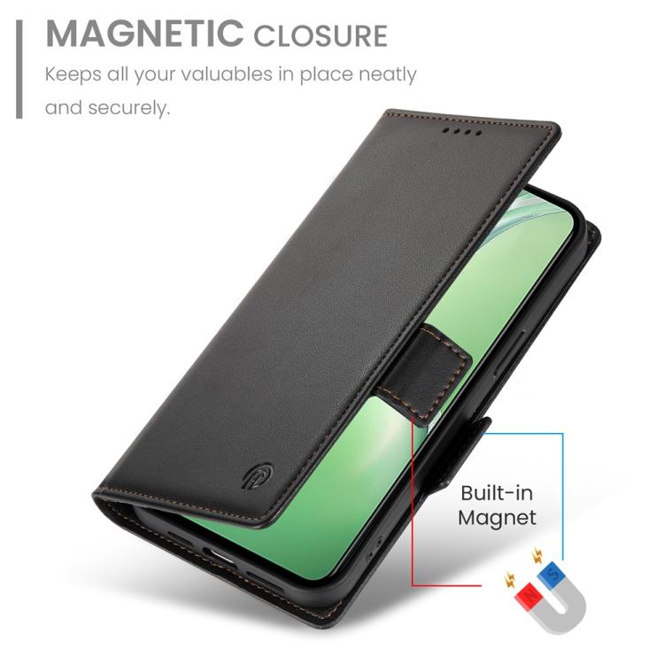 For OnePlus 13R / Ace 5 / Ace 5 Pro Side Buckle Magnetic Frosted Leather Phone Case