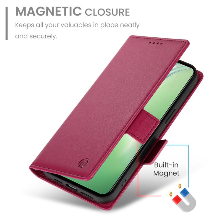 For OnePlus 13R / Ace 5 / Ace 5 Pro Side Buckle Magnetic Frosted Leather Phone Case