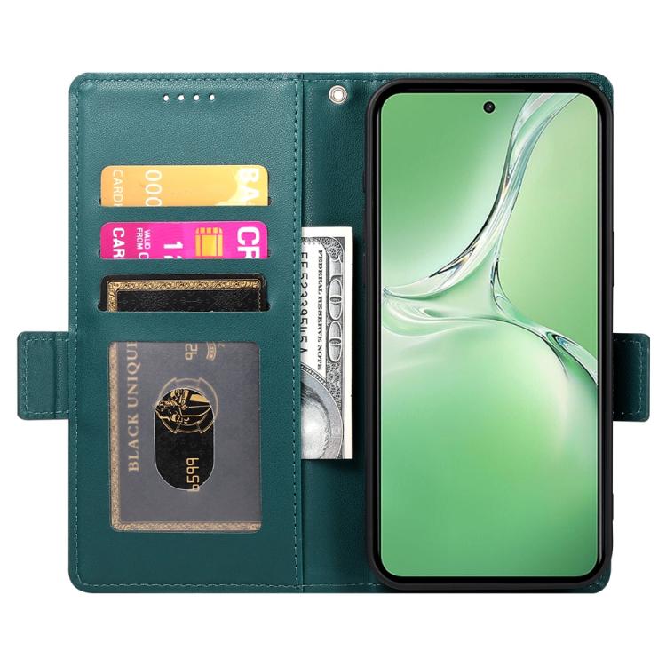 For OnePlus 13R / Ace 5 / Ace 5 Pro Side Buckle Magnetic Frosted Leather Phone Case