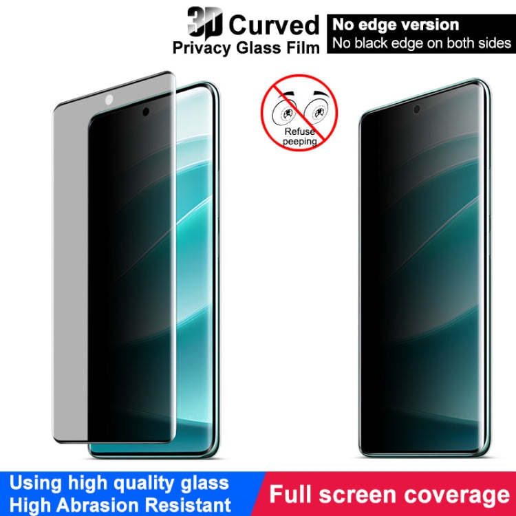 For Redmi Note 14 Pro 5G / 14 Pro+ 5G imak No Edge Version 3D Curved Privacy Full Screen Tempered Glass Film