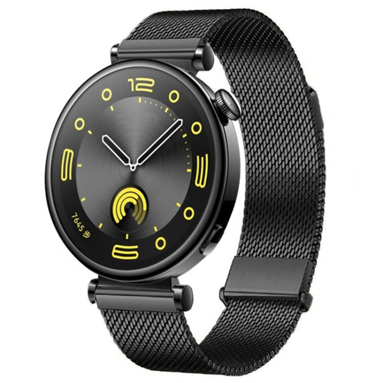 For Huawei Watch GT5 41mm Daul-section Magnetic Milan Steel Mesh Watch Band