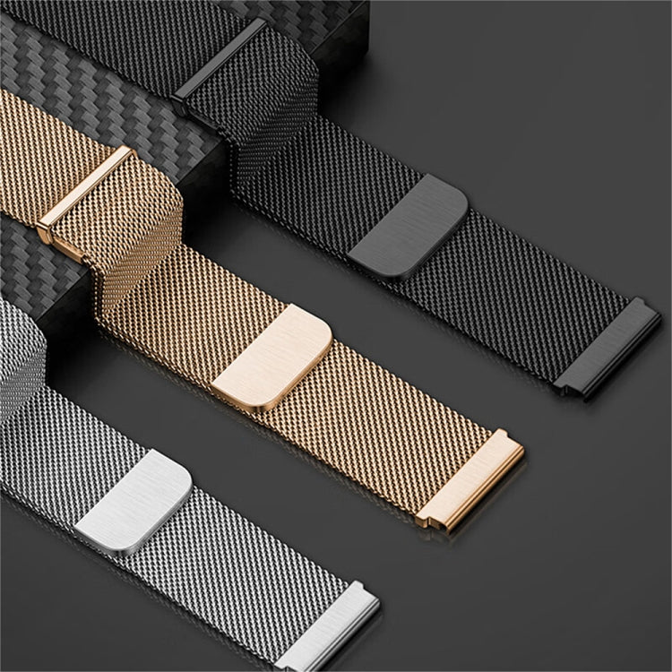 For Huawei Watch GT5 41mm Daul-section Magnetic Milan Steel Mesh Watch Band