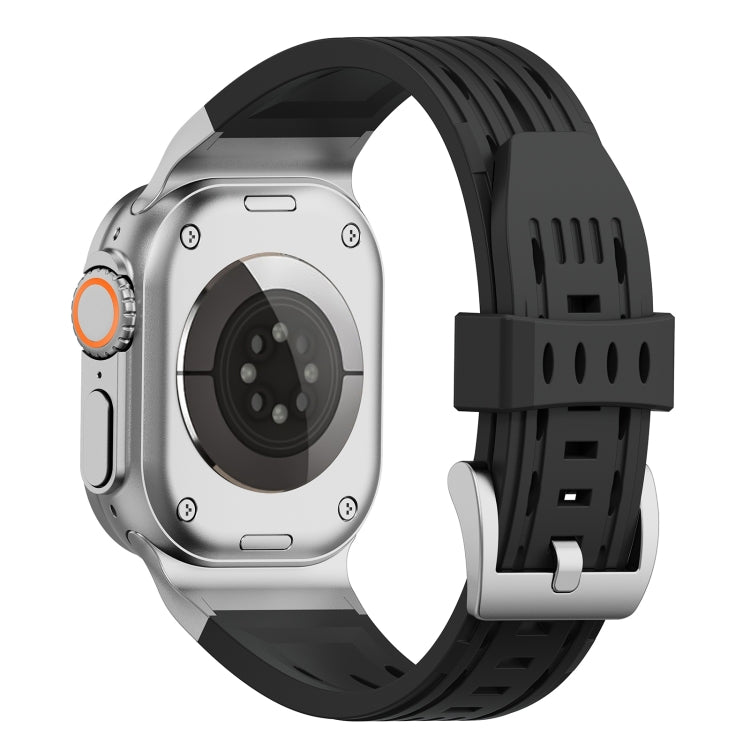 For Apple Watch 46mm / 49mm / 45mm / 44mm Trailblazer Oval Holes Silicone Watch Band