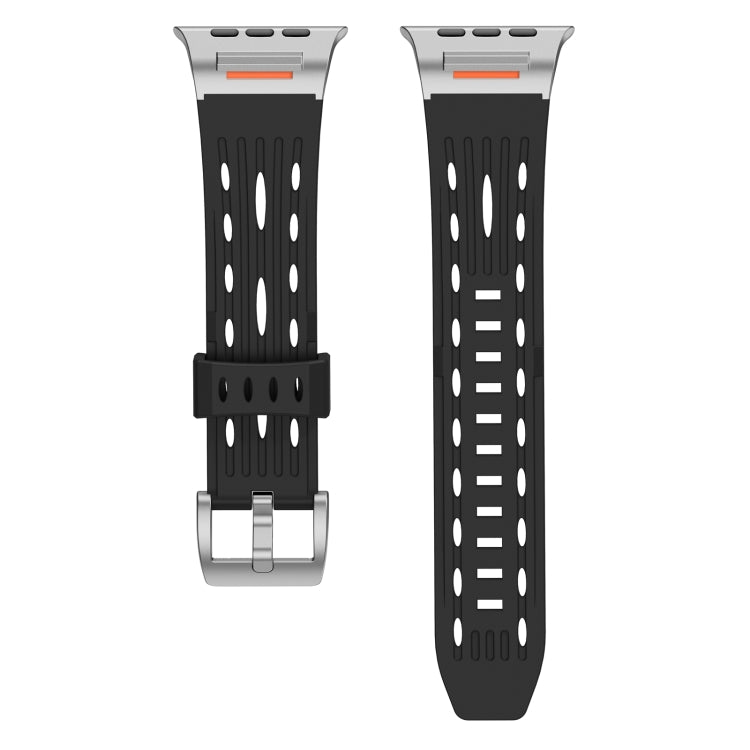 For Apple Watch 42mm / 41mm / 40mm / 38mm Trailblazer Oval Holes Silicone Watch Band