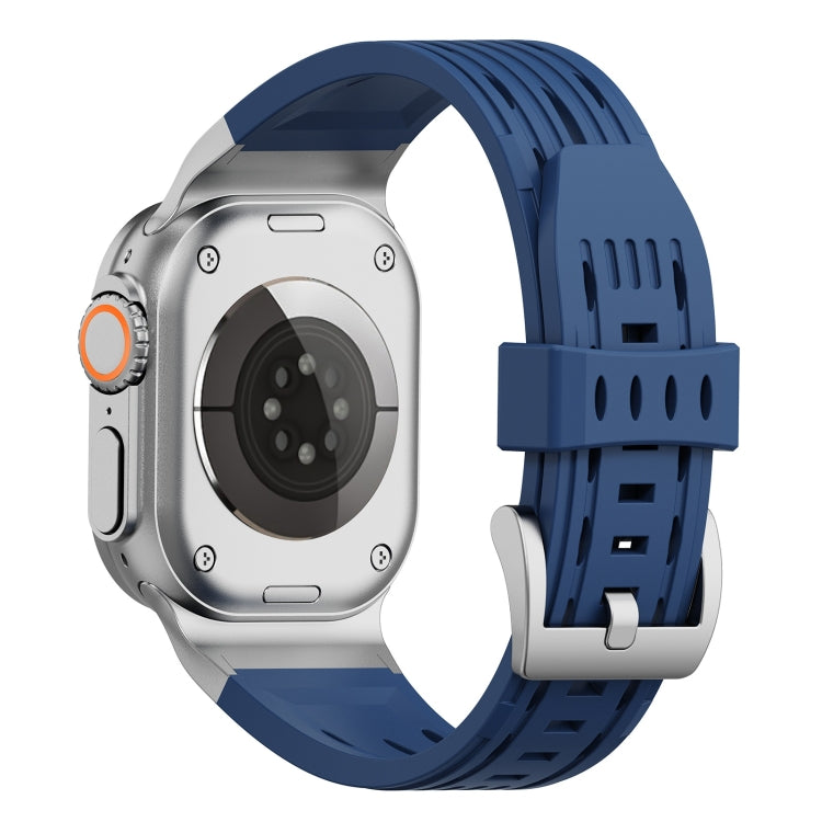 For Apple Watch 42mm / 41mm / 40mm / 38mm Trailblazer Oval Holes Silicone Watch Band