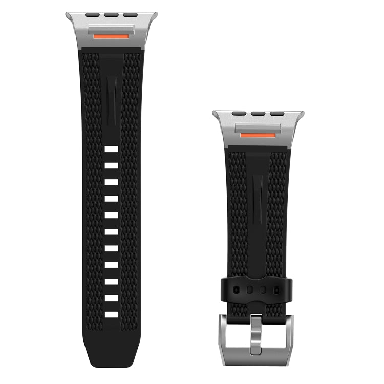 For Apple Watch 46mm / 49mm / 45mm / 44mm Trailblazer Woven Texture Silicone Watch Band