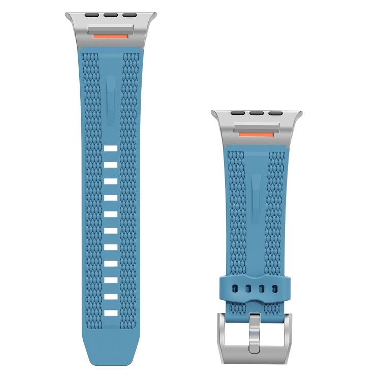 For Apple Watch 46mm / 49mm / 45mm / 44mm Trailblazer Woven Texture Silicone Watch Band