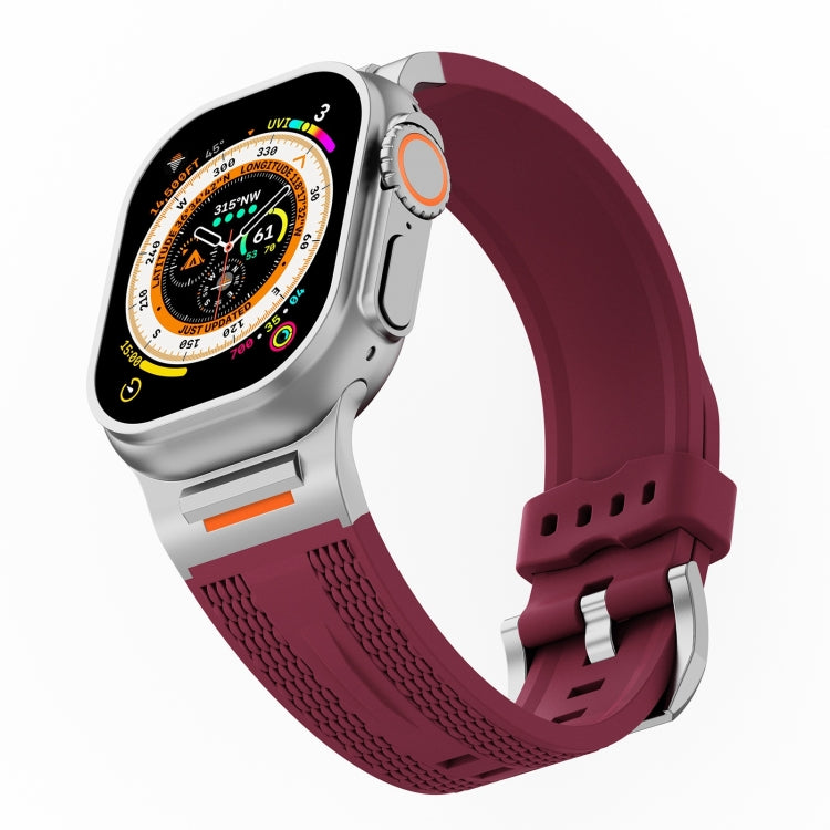 For Apple Watch 42mm / 41mm / 40mm / 38mm Trailblazer Woven Texture Silicone Watch Band